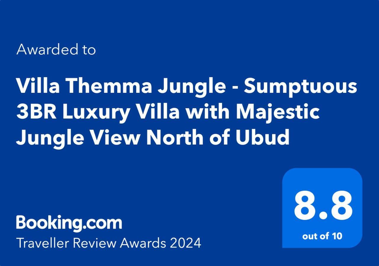 Villa Themma Jungle - Sumptuous 3Br Luxury Villa With Majestic Jungle View North Of Ubud Exterior foto